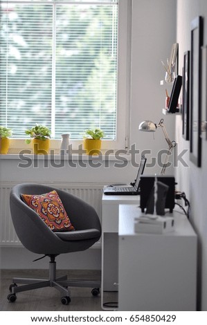 home office in Scandinavian style