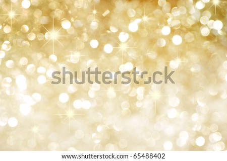 Beautiful golden background with stars