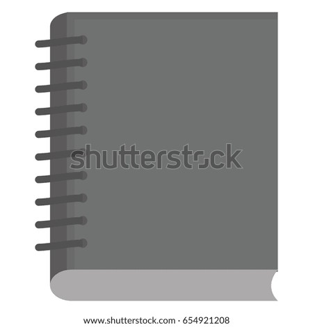 Isolated chalk styled notebook sketch, Vector illustration