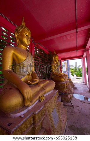 Many Buddha images in Thailand