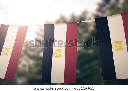 Egypt flag pennants