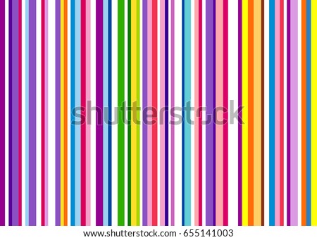 Colorful striped abstract background, variable width stripes. Seamless rainbow vertical stripes color line art. Seamless pattern design for banner, poster, card, postcard, cover, business card.