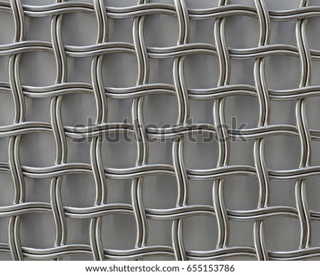 Abstract pattern made from wire mesh