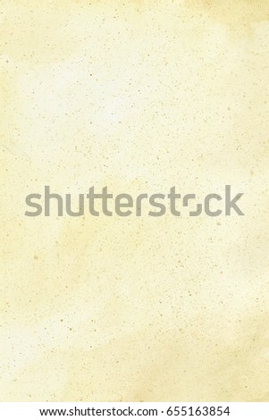 Abstract yellow watercolor background in high resolution