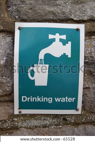 Sign, Drinking Water