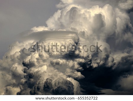 Dramatic Storm Clouds on sky.
