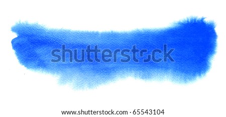 blue watercolor brush strokes