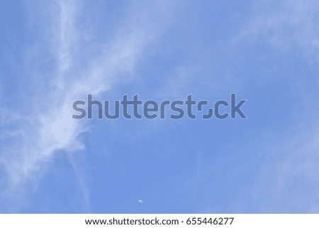 sky blue and cloud