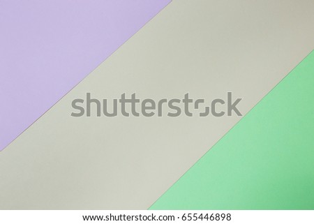 Abstract geometric paper background. Pink, green and orange trend colors. Concept or idea picture use for copy space