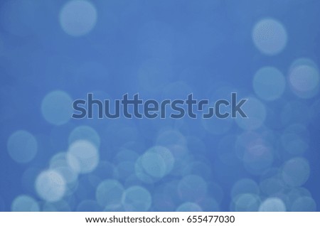 abstract blue Bokeh circles for background