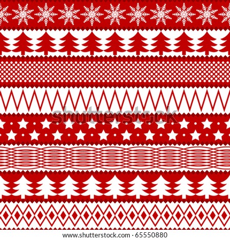 Christmas seamless texture in traditional colors
