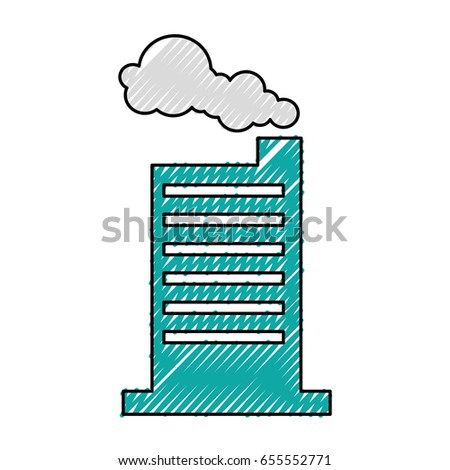 factory building isolated icon
