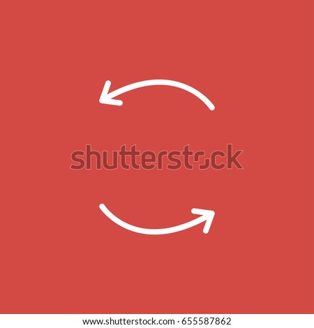 reverse icon. sign design. red background