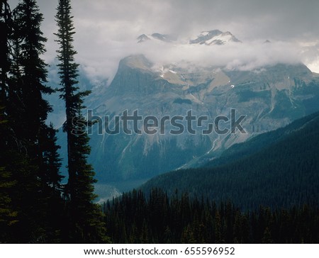 The President Range from Burgess Pass, British Columbia