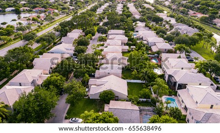 Aerial urban photography, South Florida.