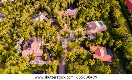 Aerial urban photography, South Florida.
