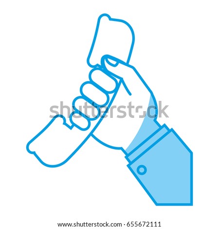 hand holding a phone icon