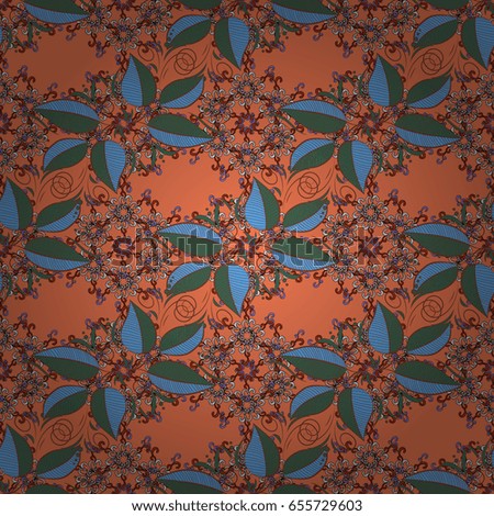 Vintage floral seamless pattern in colors.