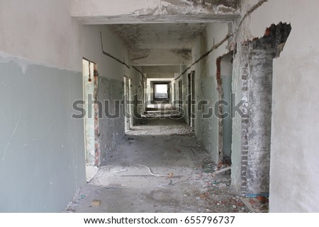 Photo from the abandoned camp, factory, village