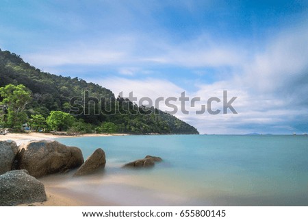 Pangkor Island located in Perak Malaysia is a tourist spot for beach and water activity 
