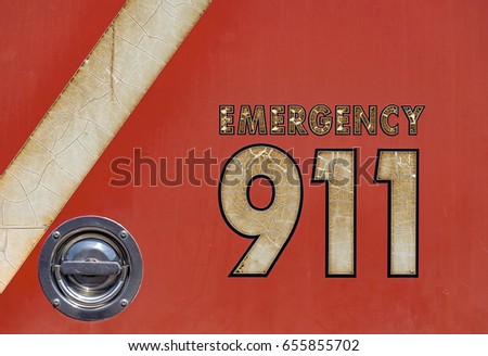 old emergency number on a fire engine