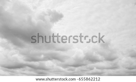 sky with cloud in summer - monochrome background