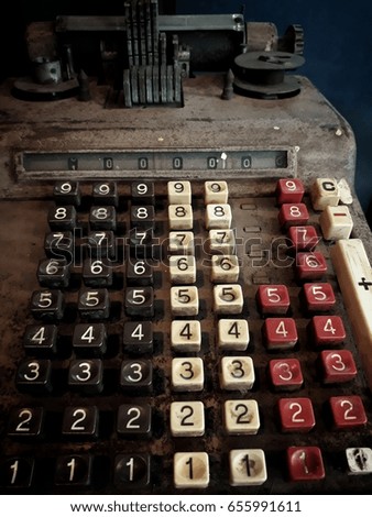 vintage keyboard buttons
