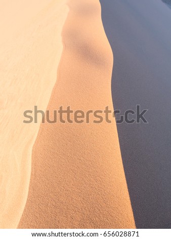 Patterns of sand on Dune 45 in Namib Desert, Namib-Naukluft National Park, Namibia.