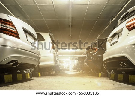 Car park in parking lot
