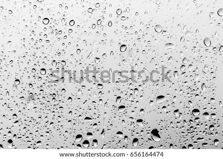 Rain drops on the glass, background