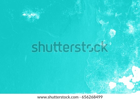 Blue cement wall texture and background