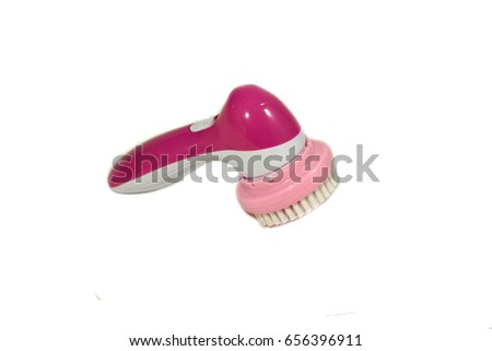 Electric brush cleaner on white background, isolate