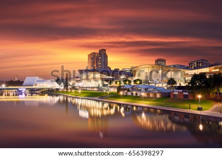 The Beautiful River Torrens in Adelaide, South Australia Royalty-Free Stock Photo #656398297
