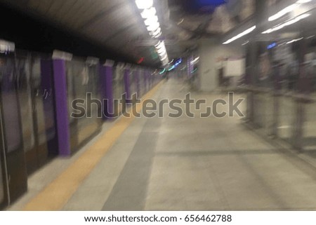  Subway station background. Intentionally blurred post production.