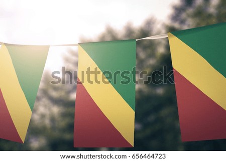 The Republic of the Congo flag pennants
