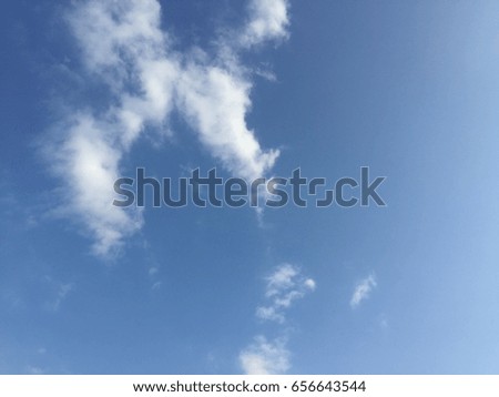 Clouds in The Blue sky