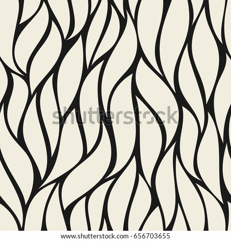 Seamless pattern with leaves. Abstract modern floral vector background.