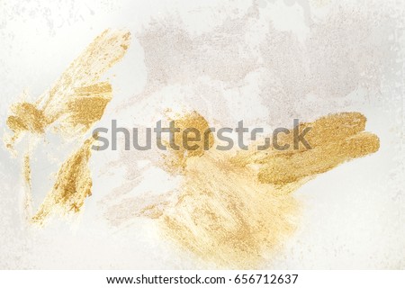 Gold On White Texture, Rustic Old Gold 