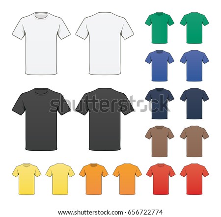 Blank Colored T-shirt template