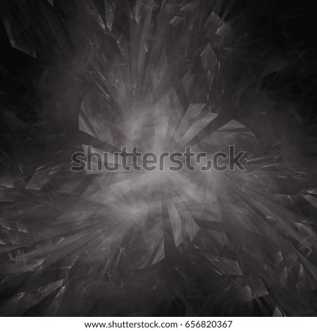 Abstract dye fabric art background in illustration space geometry. Background consists of fractal multicolor texture and is suitable for use in projects on imagination, creativity and design. 