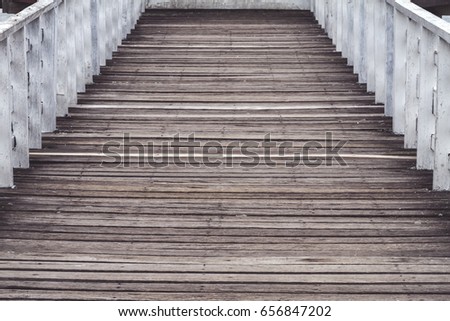 Wooden bridge texture background