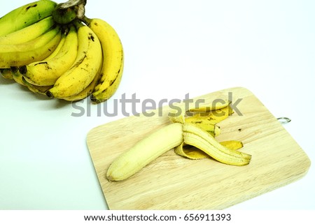 Banana,White background,Text input area