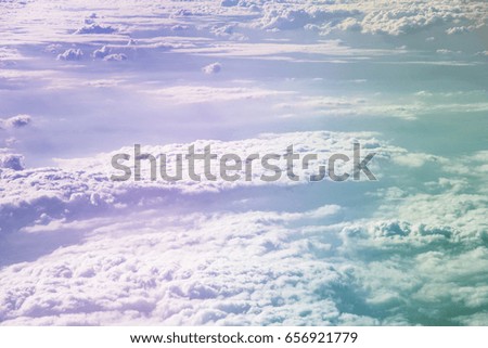 Beautiful Sky through plane window