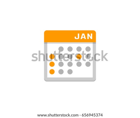 Calendar Icon Logo Design Element