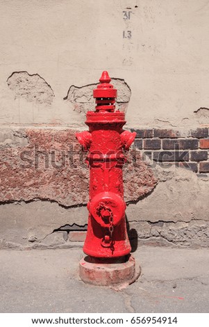 Vintage german red fire hydrant
