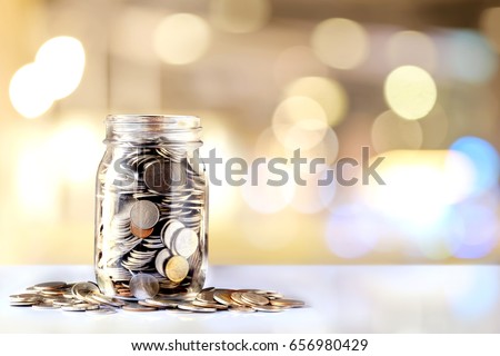 Donation Jar with Copy Space. Fundraiser, Charity and Relief Work. Royalty-Free Stock Photo #656980429