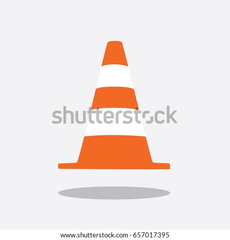 Construction cone icon, vector illustration design. Tools collection. Royalty-Free Stock Photo #657017395