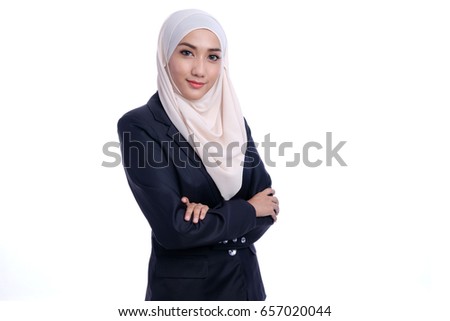 Portrait of Confidence Muslim Business woman   Royalty-Free Stock Photo #657020044