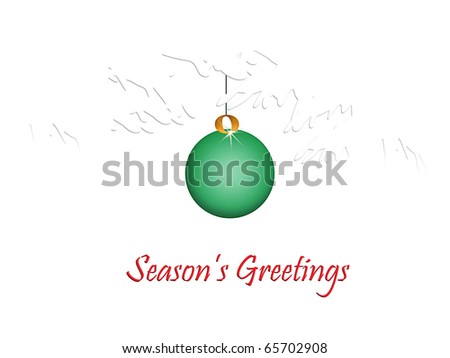 Christmas Ornament/Season's Greetings