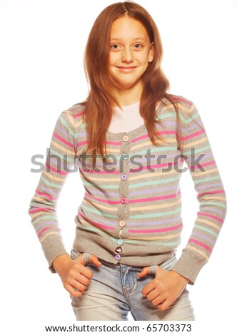 Picture of a funny little girl